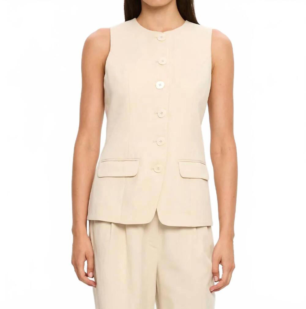 NEW KIVARI hazel vest in cream